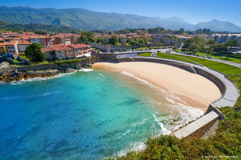 Playa del Sablón, en Llanes