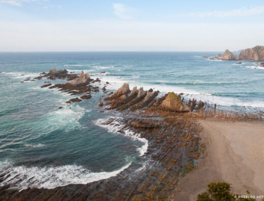 Playa de Gueirúa, en Cudillero, Asturias