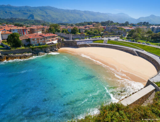 Playa del Sablón, en Llanes